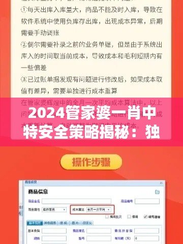 2024管家婆一肖中特安全策略揭秘:独家ZVW584.86版攻略