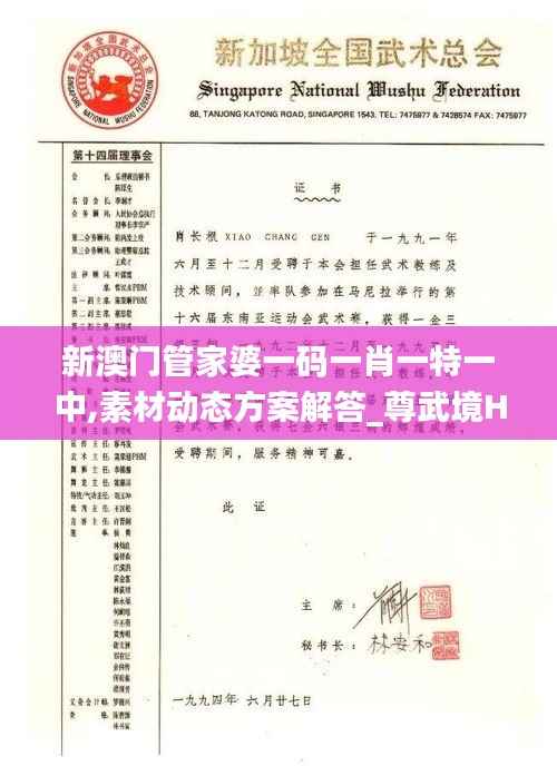 新澳门管家婆一码一肖一特一中,素材动态方案解答_尊武境HCI357.56
