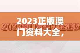 2023正版澳门资料大全,中西结合神码MUK711.88